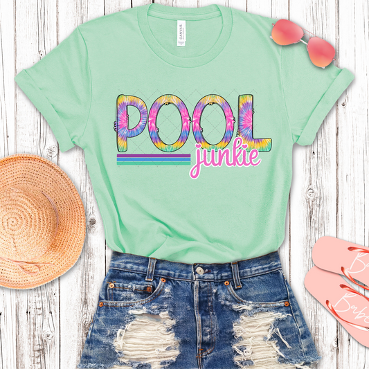 Tie Dye Pool Junkie Transfer