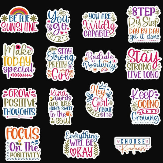Postivie Quotes  Packaging Stickers