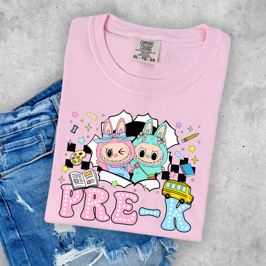 Pre-K Checkered Labubu Transfer