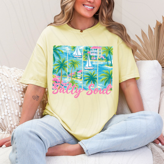 Preppy Summer Salty Soul Transfer