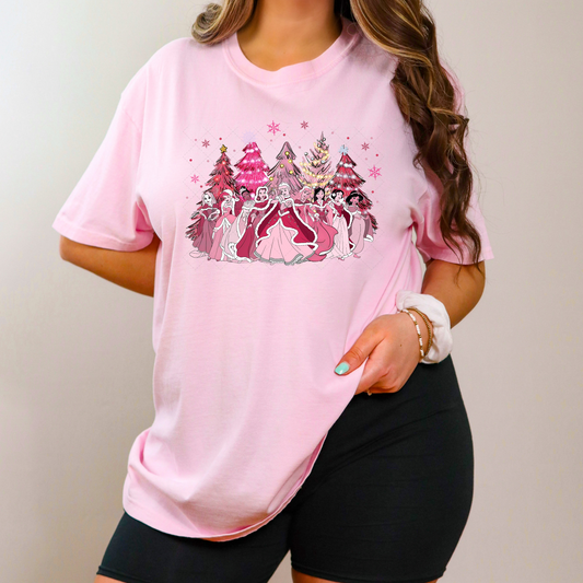 Princess Christmas Pink Transfer