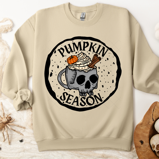 Pumpkin Spice Season Skelly Mug Color Transfer