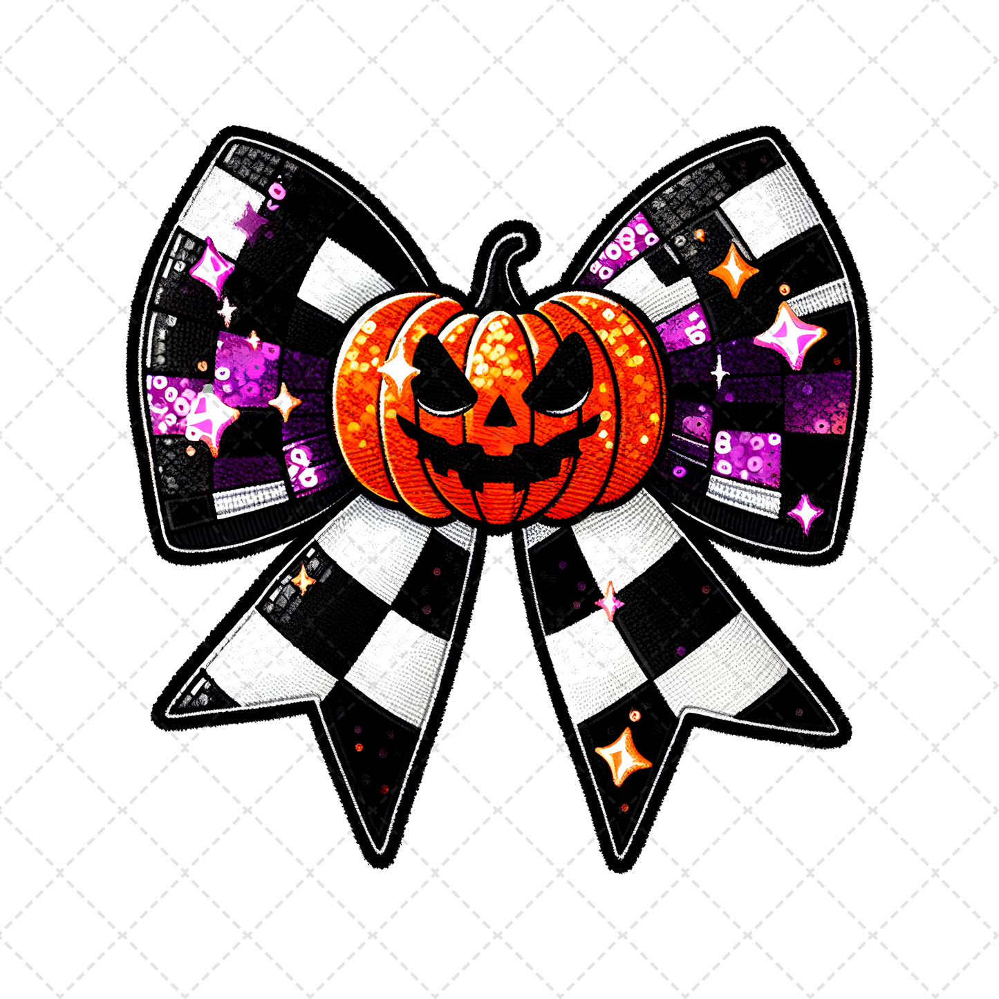 Pumpkin Bow Transfer