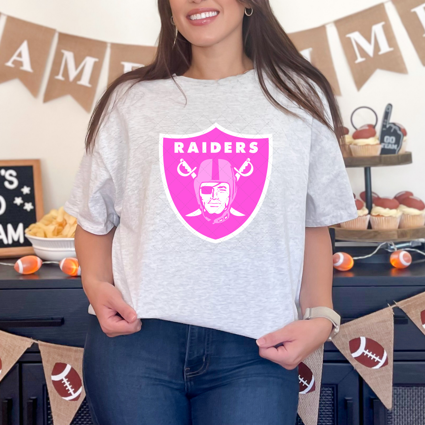 Raiders Pink Transfer