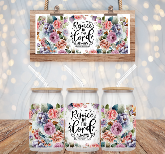 Rejoice In The Lord 16oz Libbey Wrap