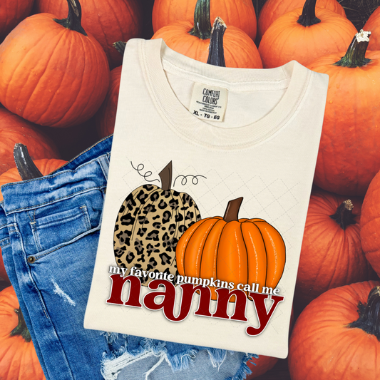 My Favorite Pumpkins Call Me Nanny Transfer