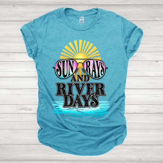 Sun Rays And River Days Transfer