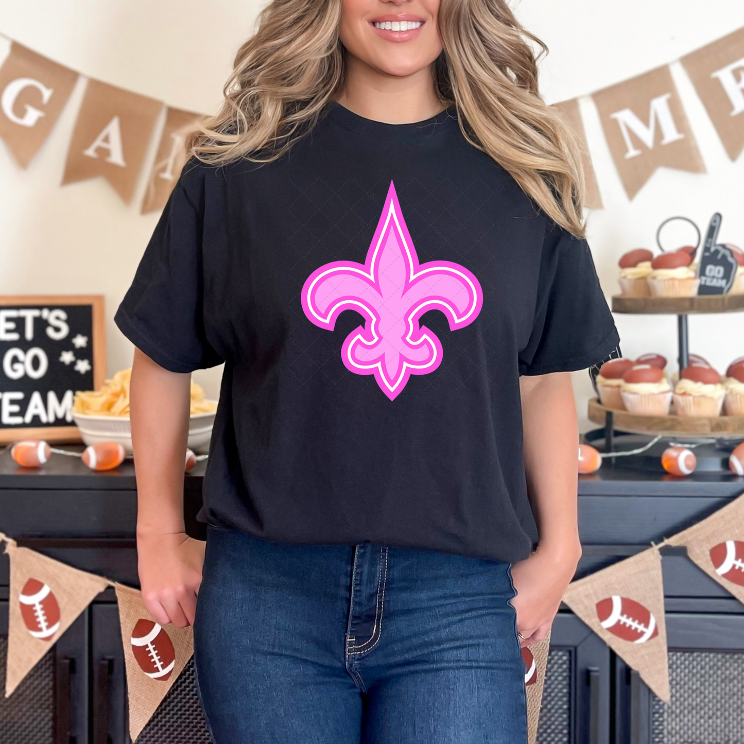 Saints Pink Transfer