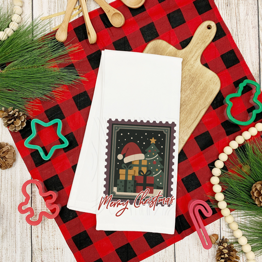 Santa Hat Tea Towel Transfer