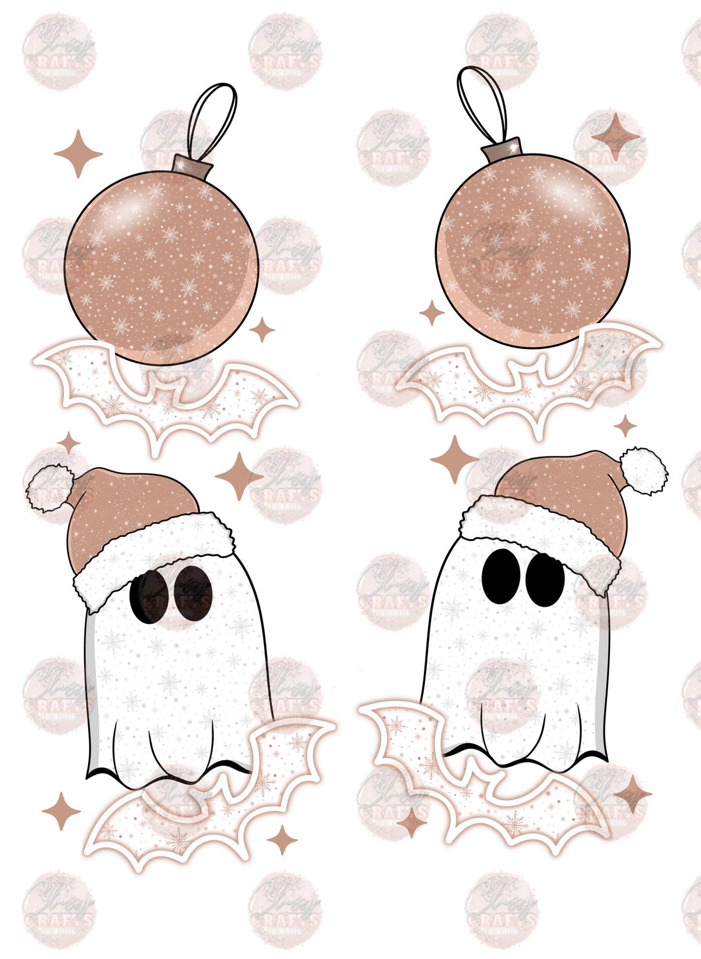 Santa Ghost Sleeve - Sublimation Transfer