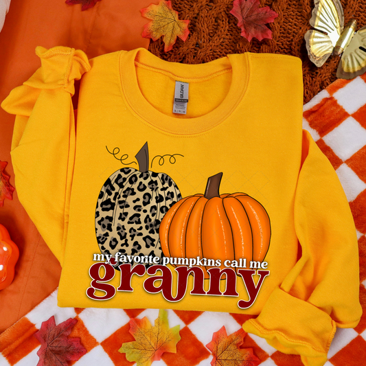 My Favorite Pumpkins Call Me Granny Transfer