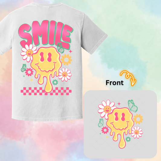 Smile Drippy Transfer ** TWO PART* SOLD SEPARATELY**