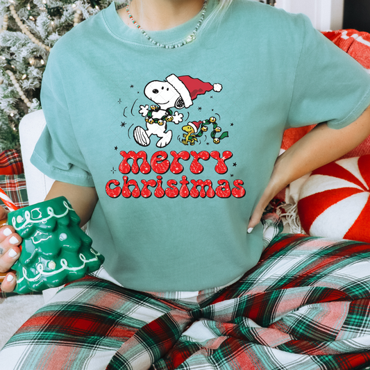 Snoopy Merry Christmas Transfer