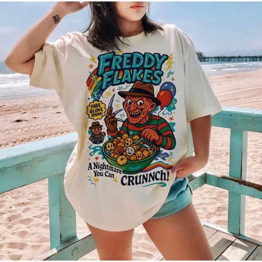 Spooky Freddy Flakes Transfer
