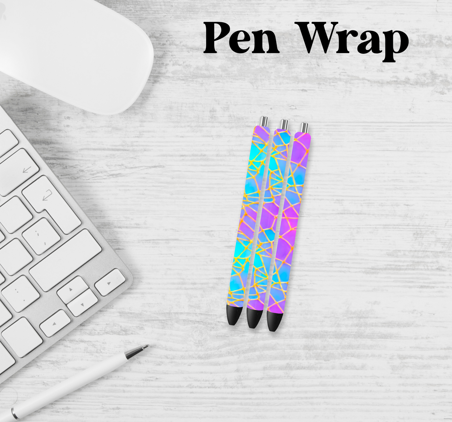 Stained Glass Pen Wrap Transfer