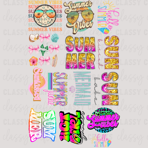 Summer - 30x48 - PREMADE GANG SHEET