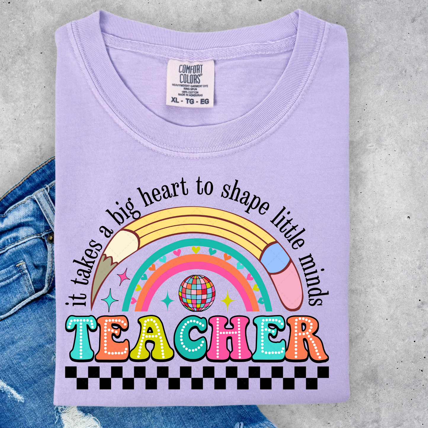 Teacher Rainbow Checker Transfer