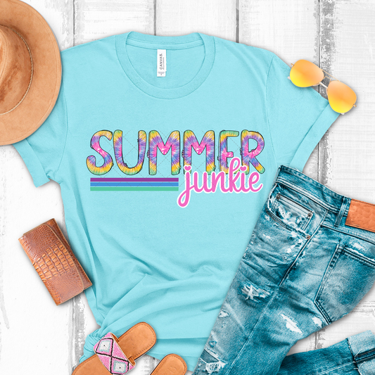 Tie Dye Summer Junkie Transfer