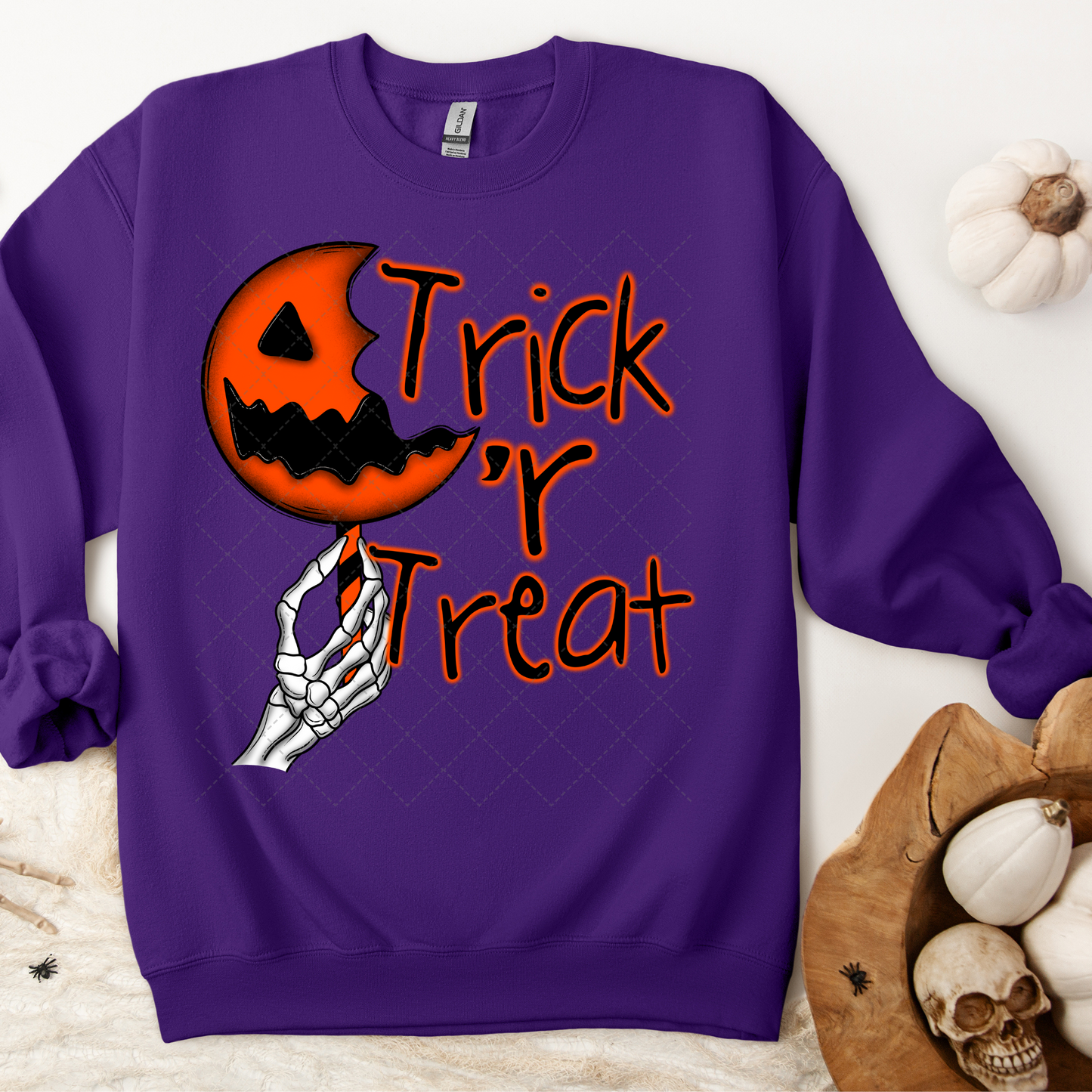 Trick or Treat Skelly Transfer