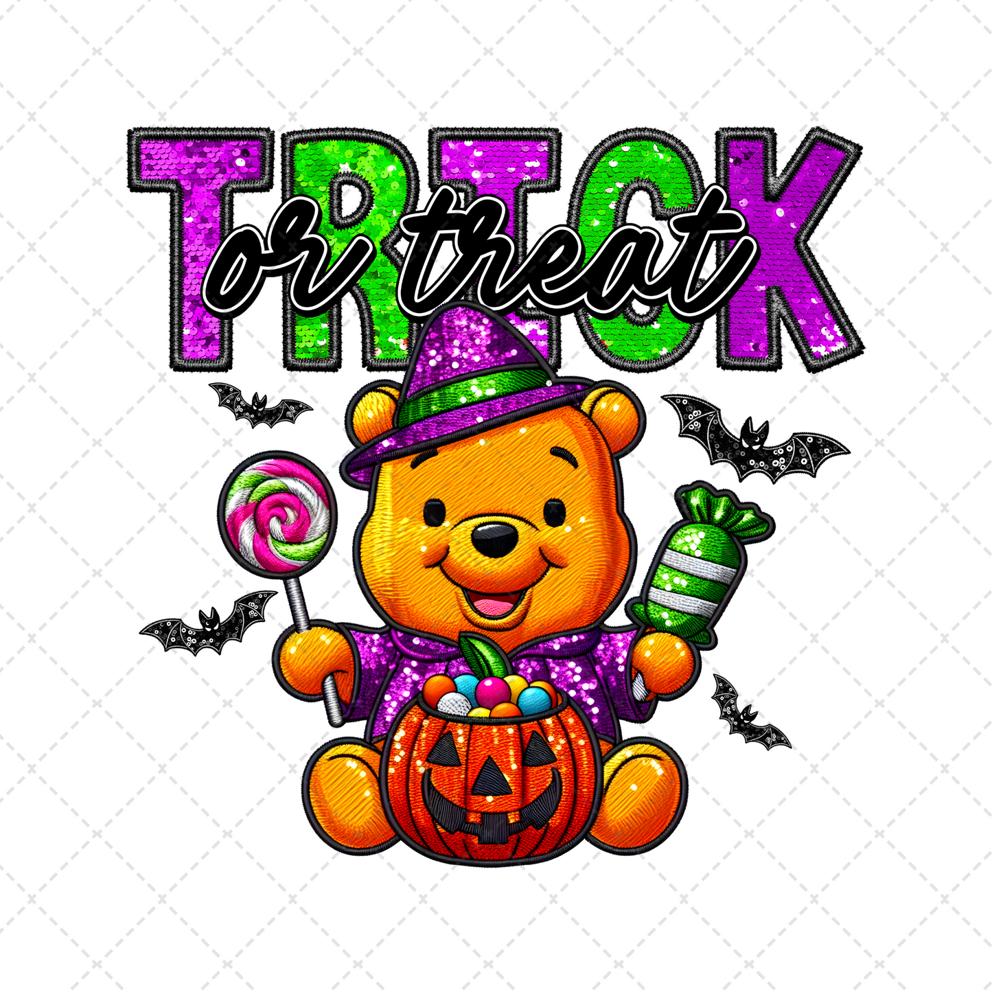 Trick Or Treat Bear Transfer