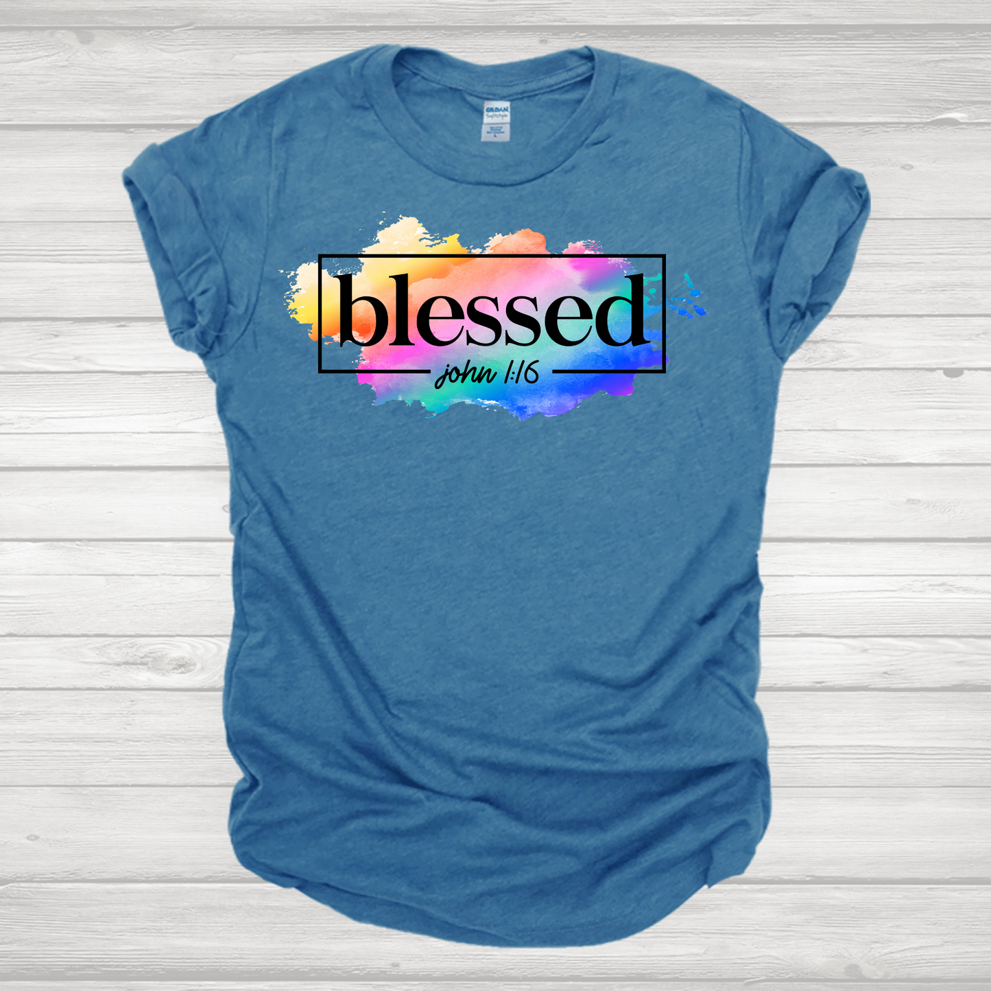 Blessed Watercolor Transfer