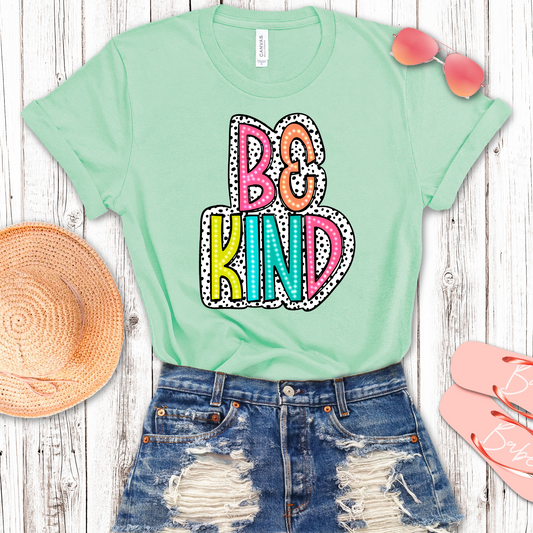 Be Kind Neon Dots Transfer