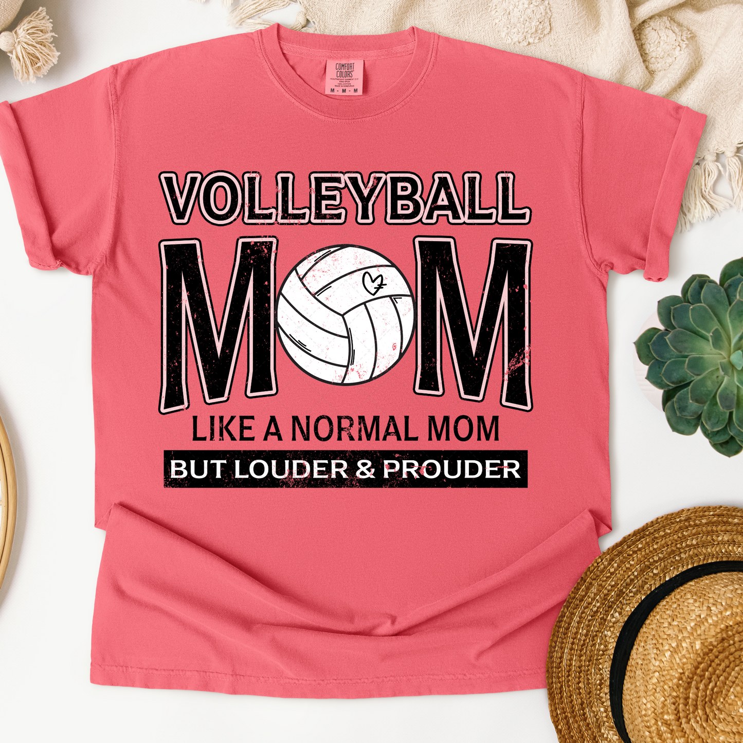 Volleyball Mom Distressed Transfer