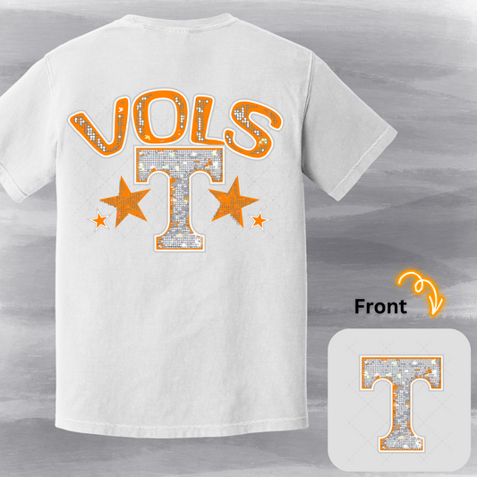 Vols Rhinestone Transfer ** TWO PART* SOLD SEPARATELY**