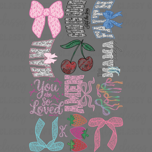 Colorful Lace - 30x48 - PREMADE GANG SHEET