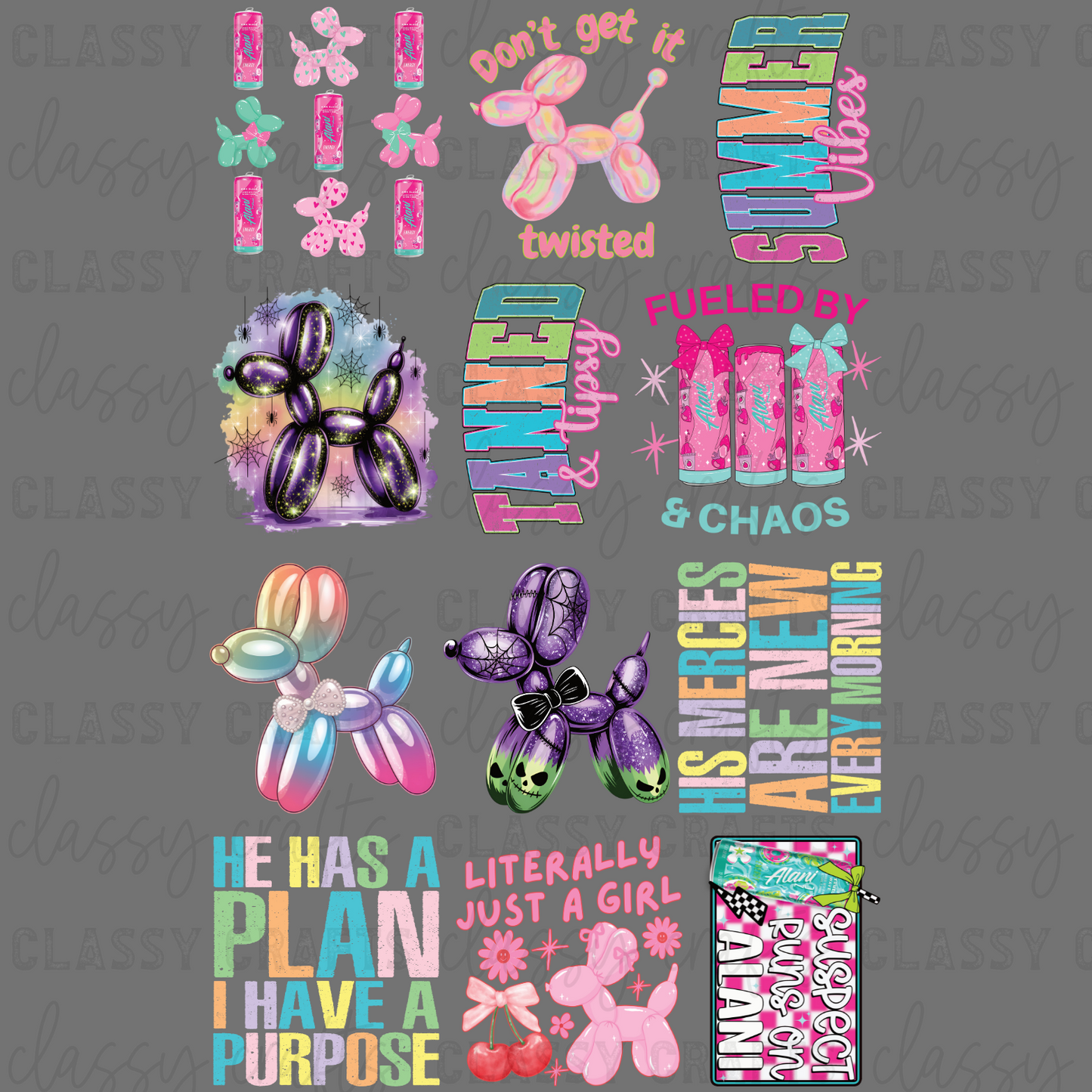 Just A Girl Misc - 30x48 - PREMADE GANG SHEET