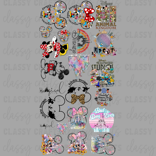 Happiest Place Ever -  30x60 - PREMADE GANG SHEET