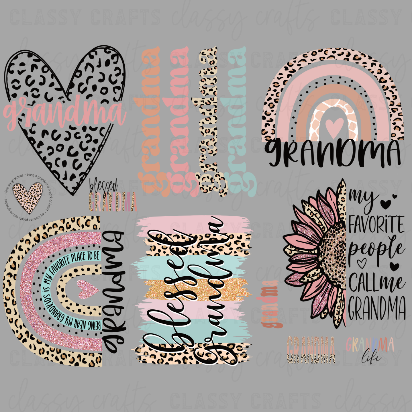 Grandma- 30x24 -PREMADE GANG SHEET