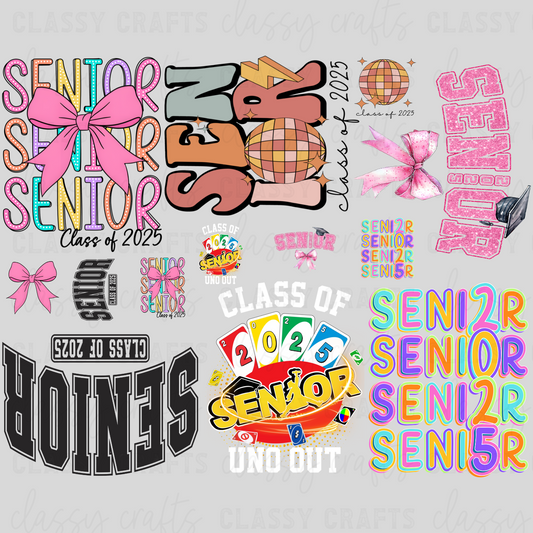 Senior 2025 - 30x24 -PREMADE GANG SHEET