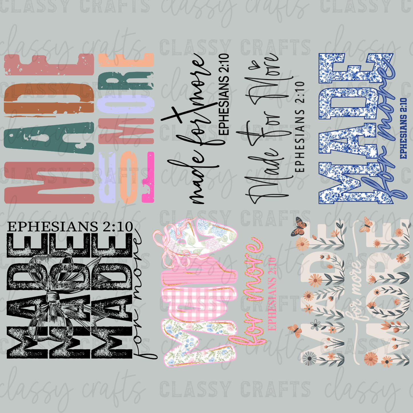 Made for More 30x24 -  PREMADE GANG SHEET