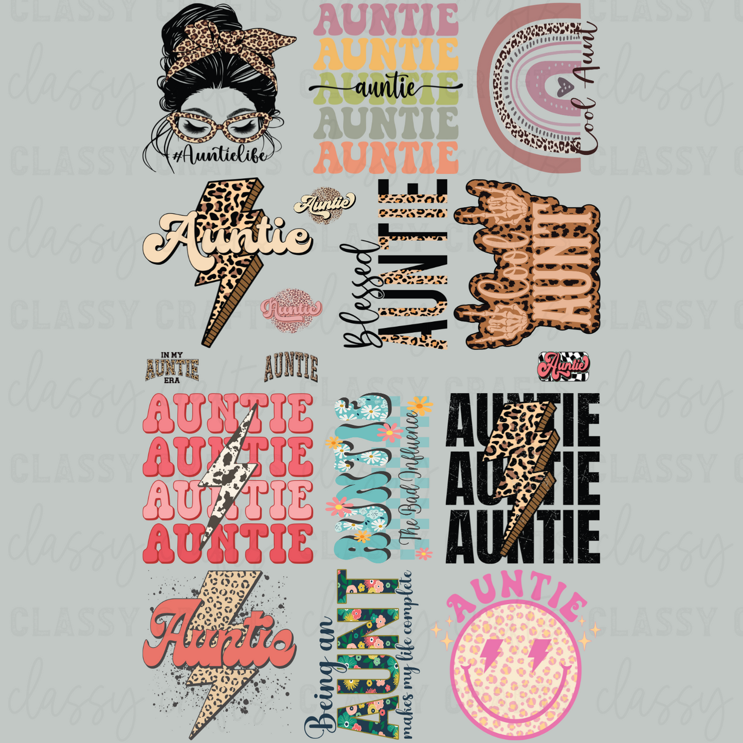 Auntie - 30x48 - PREMADE GANG SHEET