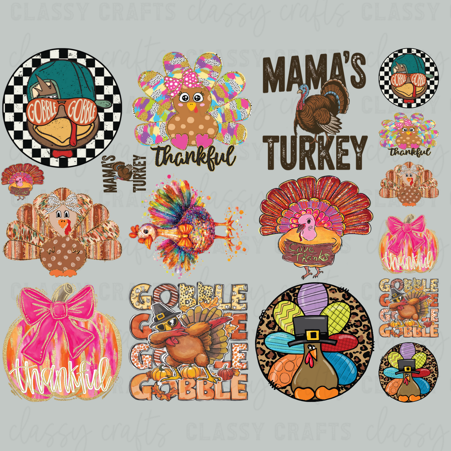 YOUTH Thanksgiving - 30x24 -PREMADE GANG SHEET