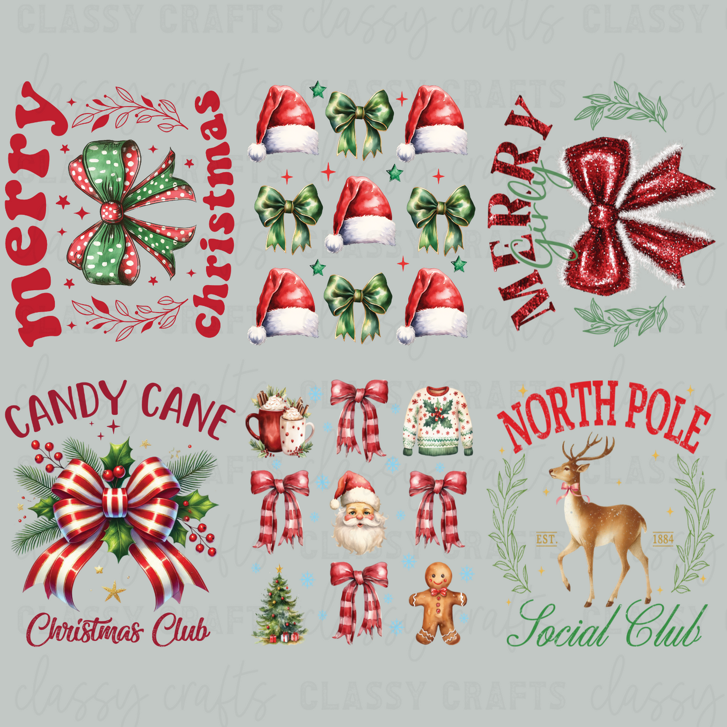 Christmas Coquette - 30x24 -PREMADE GANG SHEET