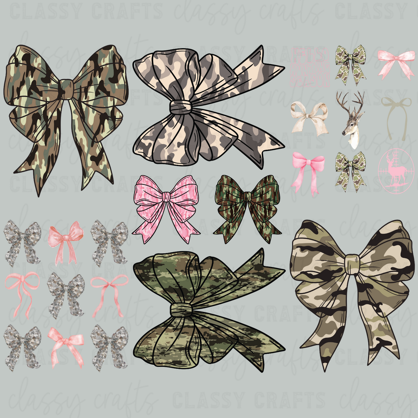 Camo Coquette - 30x24 -PREMADE GANG SHEET