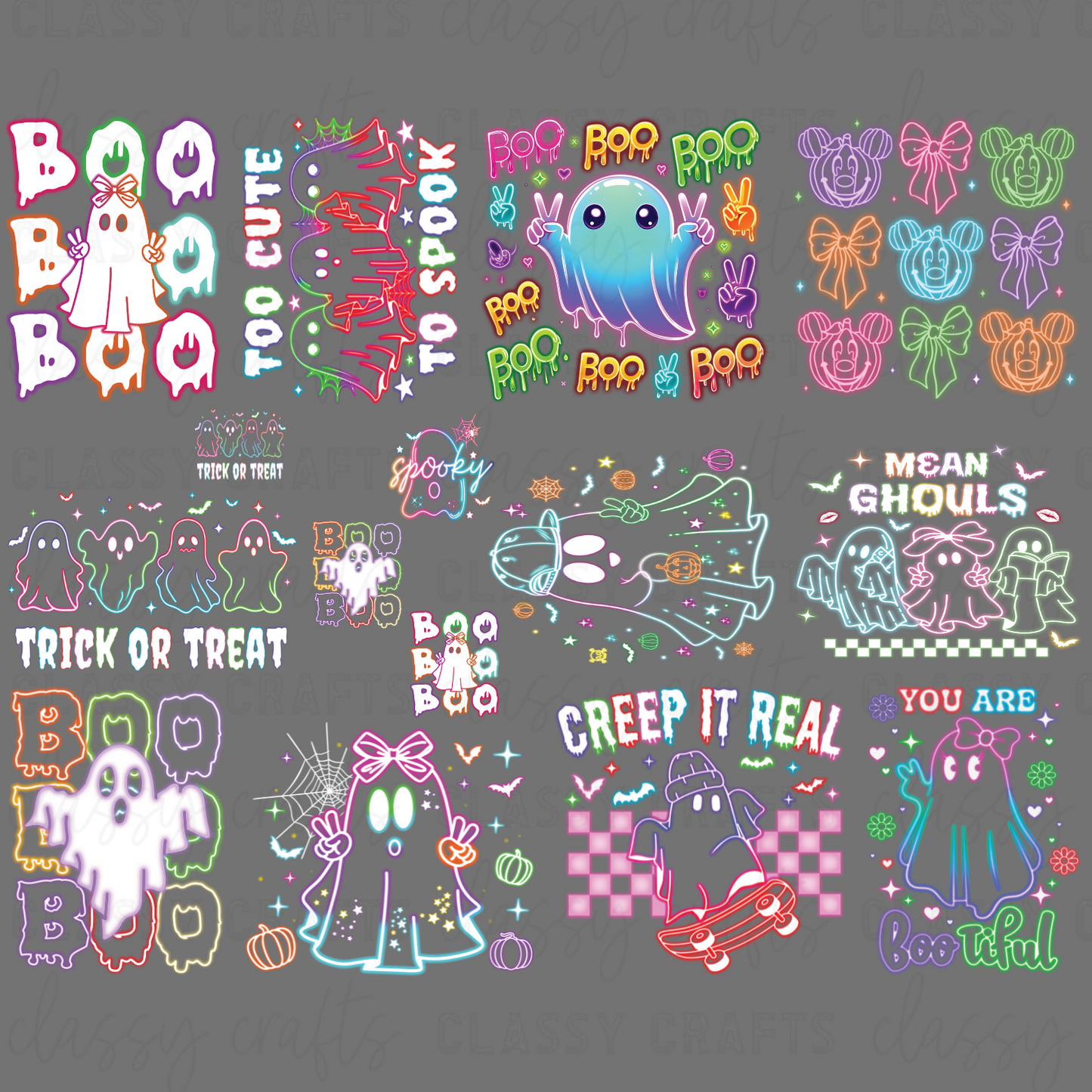 Neon Ghost YOUTH - 30x24 -PREMADE GANG SHEET