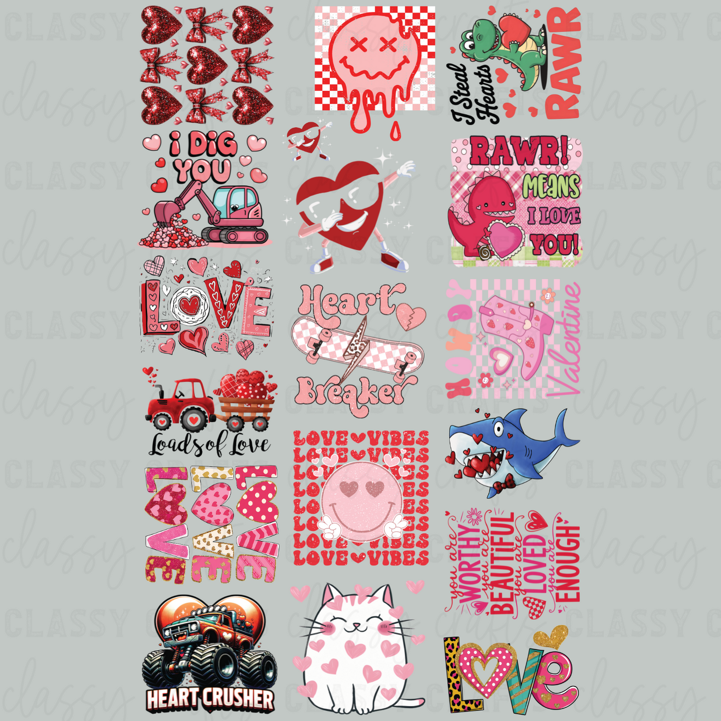 YOUTH Valentines - 30x48 - PREMADE GANG SHEET