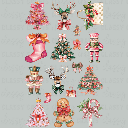 Preppy Christmas - 30x48 - PREMADE GANG SHEET