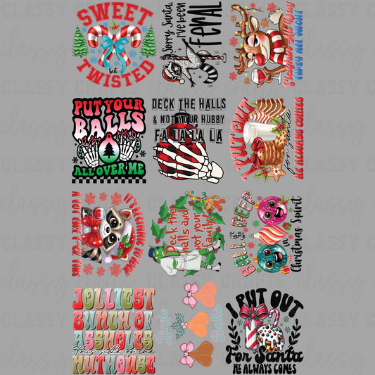 Snarky Christmas - 30x48 - PREMADE GANG SHEET