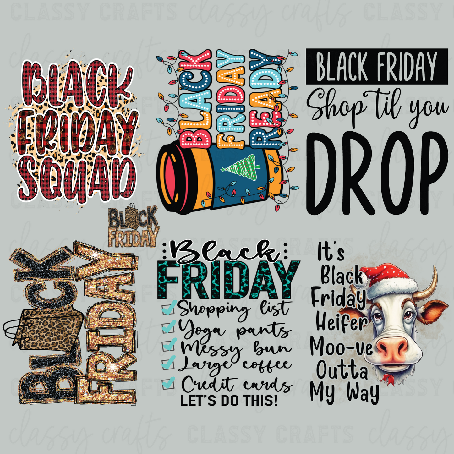 Black Friday - 30x24 -PREMADE GANG SHEET