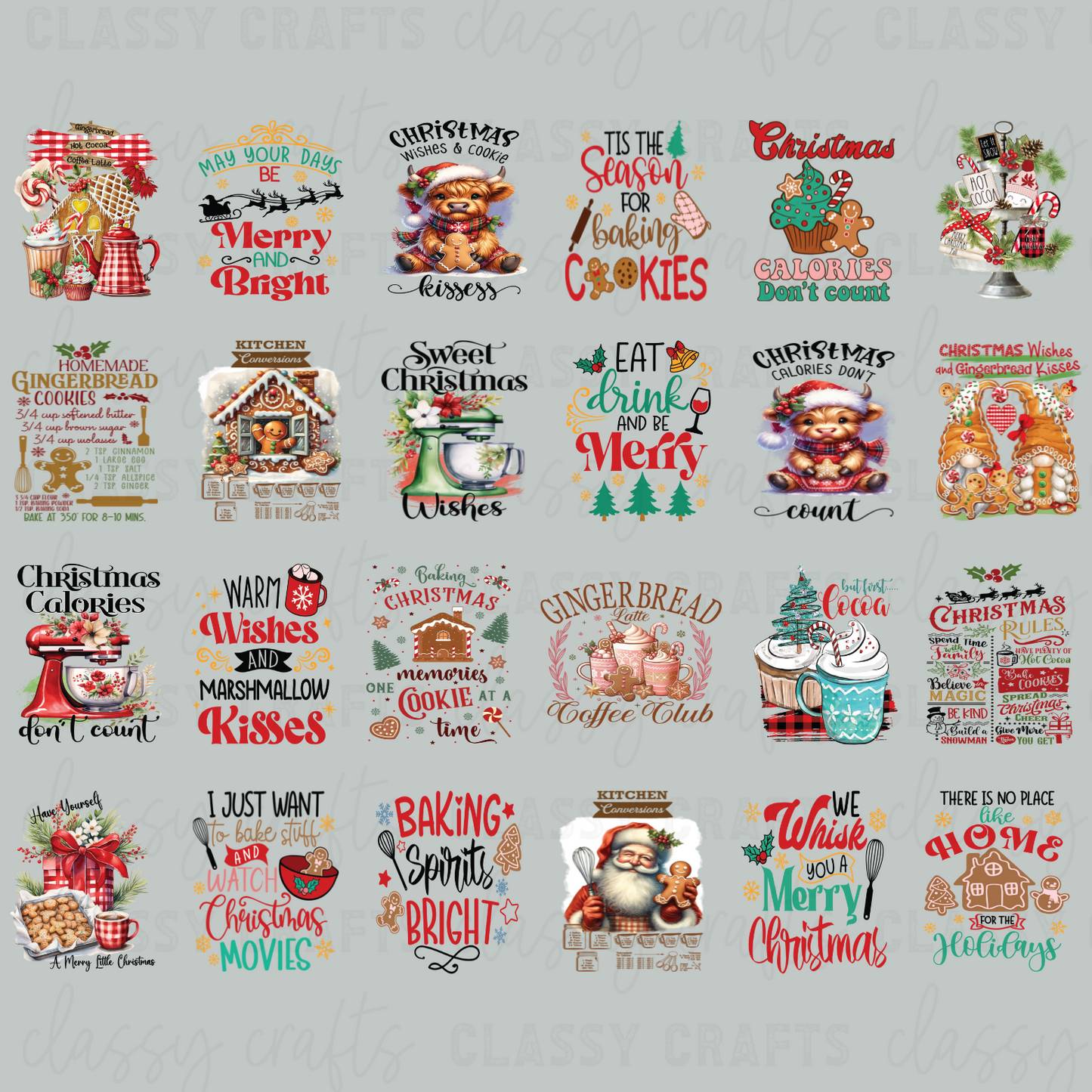 Christmas Tea Towel - 30x24 -PREMADE GANG SHEET