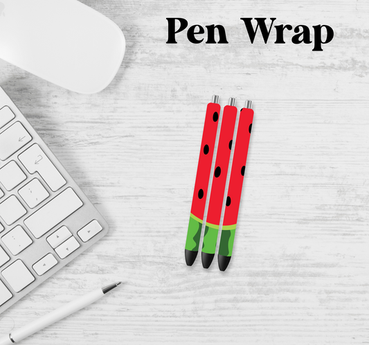 Watermelon Pen Wrap Transfer