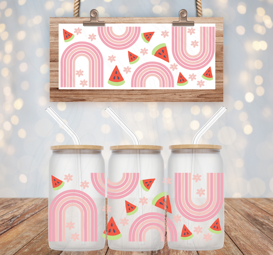 Watermelon Rainbow 16oz Wrap Transfer