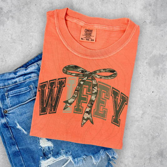 Wifey Camo Coquette Transfer
