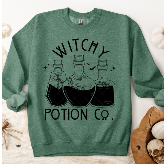 Witchy Potion Co. Black Transfer