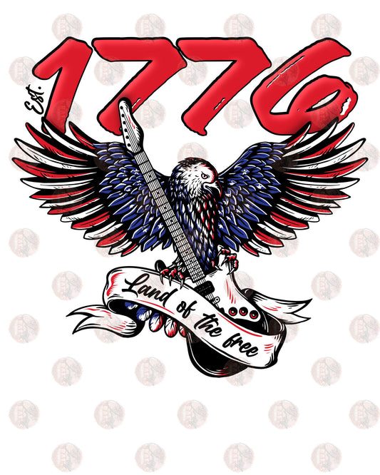 1776 Land Of The Free - Sublimation Transfer