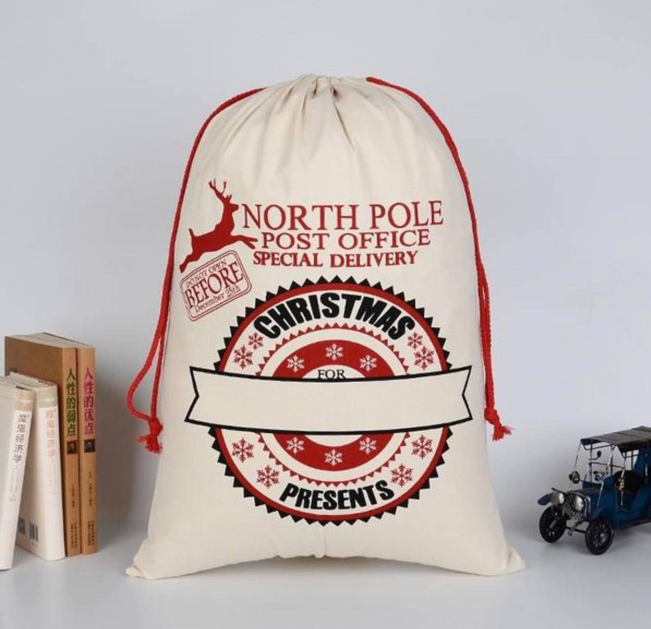 Santa's Sack - Drawstring Bag